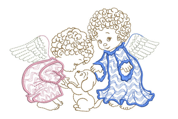 Angel: A Delicate Embroidery Design