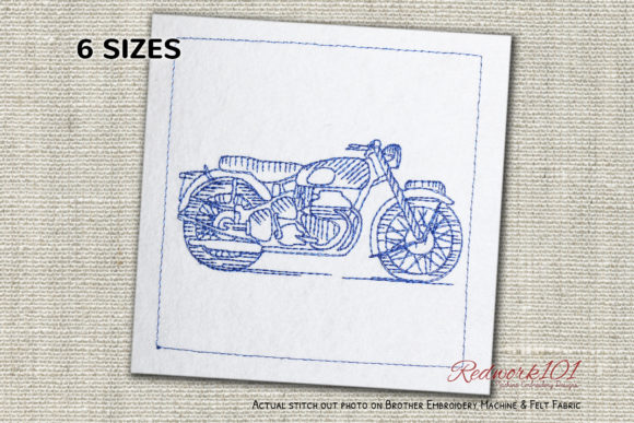 Classic British Motorcycle Redwork Design Review