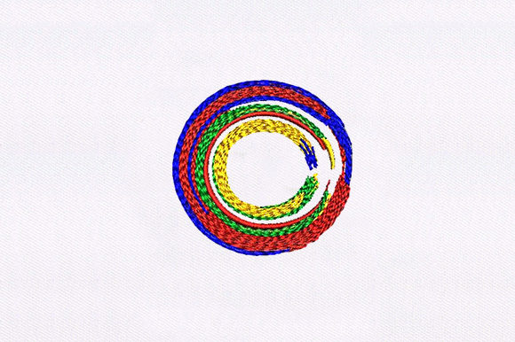 Colorful Art Embroidery Design