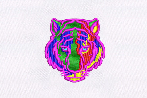 Colorful Tiger Face
