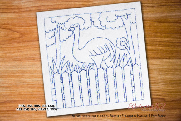 Ostrich Bird – A Seasonal Embroidery Review