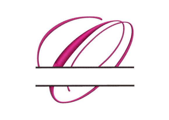 Split Monogram Font Letter O for Small Business Merch