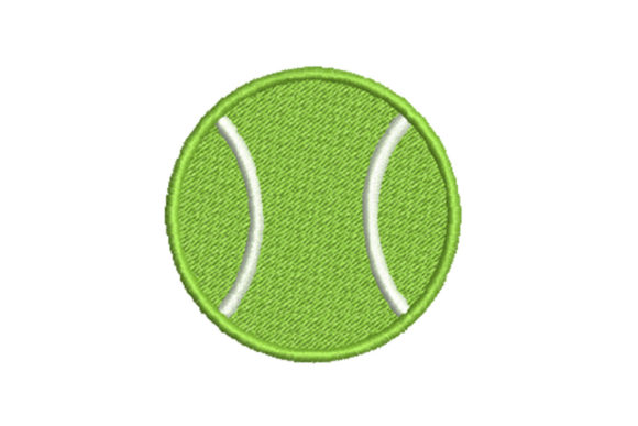 Tennis Ball Embroidery Design