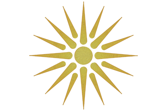 Vergina Sun Embroidery Design